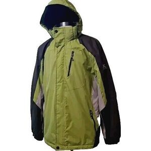 ZeroXposur Waterproof Ski Jacket w/ Detachable Hood Green/Gray Men's XXL XXG EUC